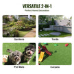 VEVOR Artifical Grass Tiles Interlocking Turf Deck Set, 18 Pack - 12