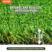 VEVOR Artifical Grass, 4 x 6 ft Rug Green Turf, 1.38