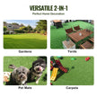 VEVOR Artifical Grass, 5 x 10 ft Rug Green Turf, 1.38