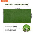 VEVOR Artifical Grass, 5 x 10 ft Rug Green Turf, 1.38