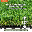 VEVOR Artifical Grass Tiles Interlocking Turf Deck Set, 9 Pack - 12