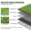 VEVOR Artifical Grass Tiles Interlocking Turf Deck Set, 9 Pack - 12