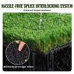 VEVOR Artifical Grass Tiles Interlocking Turf Deck Set, 9 Pack - 12