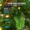 VEVOR Christmas Tree 7.5ft Prelit Artificial Tree with 700 White LEDs 1319 Tips