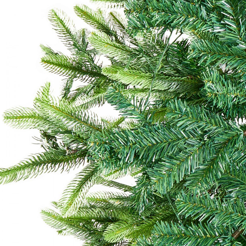 VEVOR Christmas Tree 7.5ft Prelit Artificial Tree with 700 White LEDs 1319 Tips