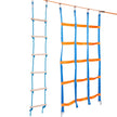VEVOR Ninja Warrior Obstacle Course for Kids, 2 x 50 ft Weatherproof Slacklines, 500lbs Weight Capacity Monkey Line, Outdoor Playset Equipment, Backyard Toys Training Equipment Set with 12 Obstacles