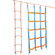 VEVOR Ninja Warrior Obstacle Course for Kids, 2 x 50 ft Weatherproof Slacklines, 500lbs Weight Capacity Monkey Line, Outdoor Playset Equipment, Backyard Toys Training Equipment Set with 10 Obstacles