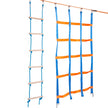 VEVOR Ninja Warrior Obstacle Course for Kids, 2 x 60 ft Weatherproof Slacklines, 500lbs Weight Capacity Monkey Line, Outdoor Playset Equipment, Backyard Toys Training Equipment Set with 14 Obstacles