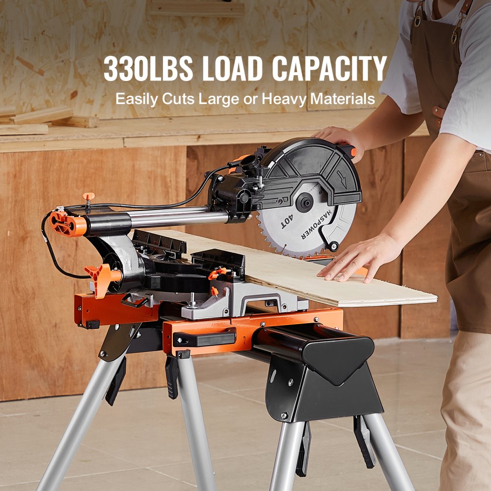 VEVOR Miter Saw Stand 330lbs Load Capacity Steel 29.1