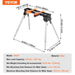 VEVOR Miter Saw Stand 330lbs Load Capacity Steel 29.1