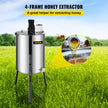 VEVOR Electric Honey Extractor 4 Frame Bee Honey Extractor Separator Stainless Steel Honey Frame Extractor Spinner Drum Beekeeping Extractor Apiary Centrifuge Equipment