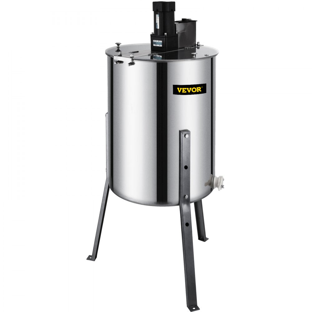 VEVOR Electric Honey Extractor 4 Frame Bee Honey Extractor Separator Stainless Steel Honey Frame Extractor Spinner Drum Beekeeping Extractor Apiary Centrifuge Equipment