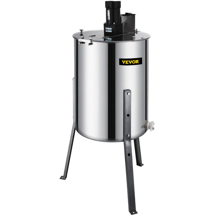 VEVOR Electric Honey Extractor 4 Frame Bee Honey Extractor Separator Stainless Steel Honey Frame Extractor Spinner Drum Beekeeping Extractor Apiary Centrifuge Equipment