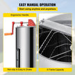 VEVOR Manual Honey Extractor Separator 4 Frame Stainless Steel Honeycomb Drum Spinner Crank Beekeeping Equipment Apiary Centrifuge Equipment