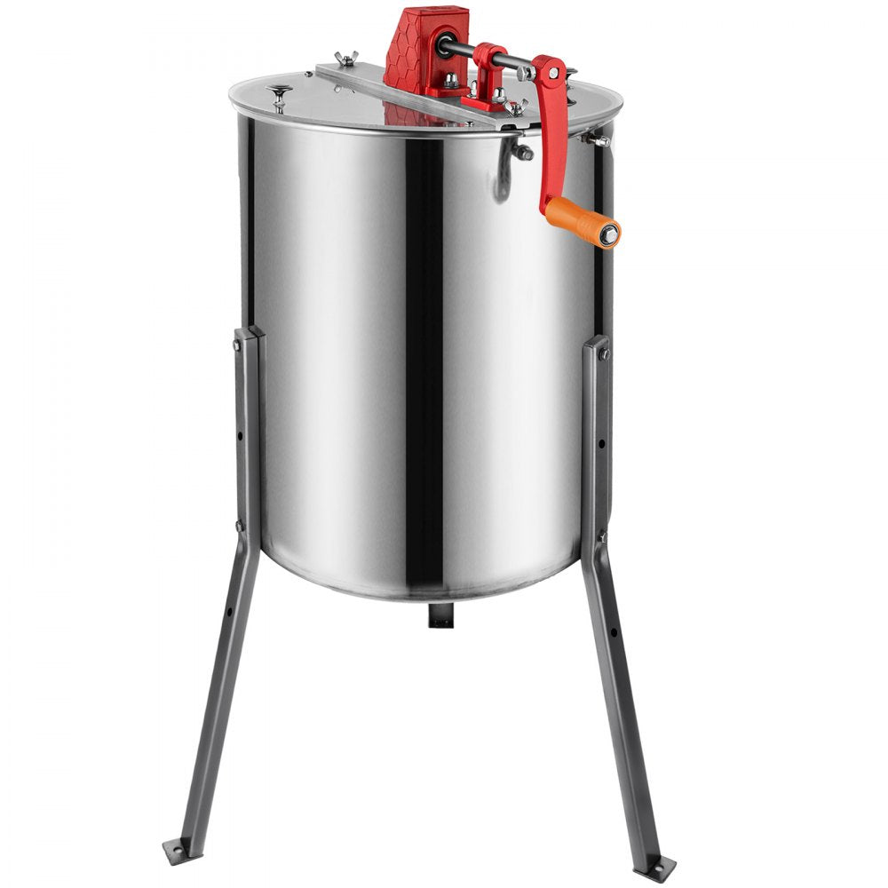 VEVOR Manual Honey Extractor Separator 4 Frame Stainless Steel Honeycomb Drum Spinner Crank Beekeeping Equipment Apiary Centrifuge Equipment