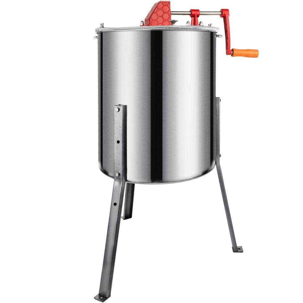 VEVOR Manual Honey Extractor Separator 4 Frame Stainless Steel Honeycomb Drum Spinner Crank Beekeeping Equipment Apiary Centrifuge Equipment