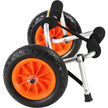 VEVOR Heavy Duty Kayak Cart, 250lbs Load Capacity, Foldable Canoe Trolley Cart with 10'' Solid Tires, Nonslip Support Foot & Tie-Down Strap, for Kayaks Canoes Paddleboards Float Mats Jon Boats