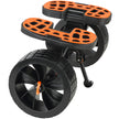 VEVOR Heavy Duty Kayak Cart, 320lbs Load Capacity, Detachable Canoe Trolley Cart with 10'' Solid Tires, Adjustable Brackets & Nonslip Support Foot, for Kayaks Canoes Paddleboards Float Mats Jon Boats