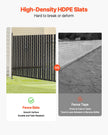 VEVOR Chain Link Fence Privacy Slats Double-Wall with Wings for 8' High Fence