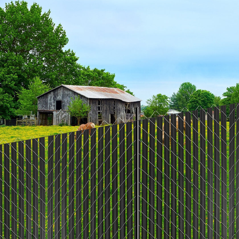 VEVOR Chain Link Fence Privacy Slats Double-Wall with Wings for 8' High Fence