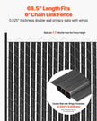 VEVOR Chain Link Fence Privacy Slats Double-Wall with Wings for 6' High Fence