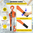 VEVOR Lever Chain Hoist, 0.75Ton 1650lbs Capacity Ratchet Puller with 10FT Max. Lifting Height, Come Along 2 Heavy Duty Steel Hooks, Manual Handling Tool for Cargo Moving in Construction, Warehouse