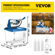 Commercial Snow Cone Machine Ice Shaver Ice Crusher Ice Blender Dual Blades Etl