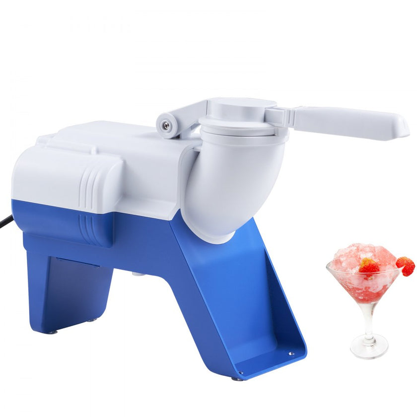 VEVOR Ice Crushers Machine, 176lbs Per Hour Electric Snow Cone Maker with 2 Blades, Shaved Ice Machine, 220W Ice Shaver Machine for Margaritas, Home and Commercial Use, White