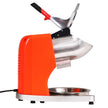 VEVOR Ice Crushers Machine, 220lbs Per Hour Electric Snow Cone Maker with 4 Blades, Stainless Steel Shaved Ice Machine with Cover and Bowl, 300W Ice Shaver Machine for Home and Commercial Use, Orange