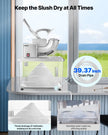 VEVOR Commercial Ice Crusher 661LBS/H, 350W Electric Snow Cone Machine with 4 Blades, 1400RPM Stainless Steel Shaved Ice Machine with 11 Gal Crushed-Ice Box, for Family Restaurants Bars, White