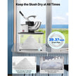 VEVOR Commercial Ice Crusher 661LBS/H, 350W Electric Snow Cone Machine with 4 Blades, 2000RPM Stainless Steel Shaved Ice Machine with 11 Gal Crushed-Ice Box, for Family Restaurants Bars, Black