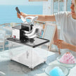 VEVOR Commercial Ice Crusher 661LBS/H, 350W Electric Snow Cone Machine with 4 Blades, 2000RPM Stainless Steel Shaved Ice Machine with 11 Gal Crushed-Ice Box, for Family Restaurants Bars, Black