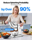 VEVOR Ice Crusher Machine, 440lbs Per Hour Electric 4 Blades Snow Cone Maker, All Stainless Steel Shaved Ice Machine with Bowl and Cover, 350W 1400RPM Ice-Shaver for Home and Commercial Use, Silver
