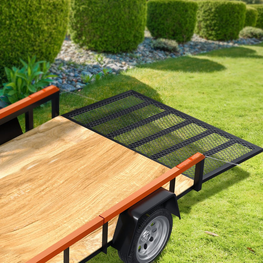 VEVOR 2-Sided Trailer Tailgate Lift Assist, 360 lbs Load Capacity, Compatible with Open Utility Trailer Tailgate and Ramp, with 10 to 24 Inch Heights Side Rail and 4 to 6 Feet Height Tail Gate or Ramp