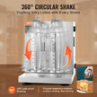 VEVOR Milkshake Maker Machine, 120W Commercial Milk Tea Shaker Machine, Double Head Milk Shake Mixer Machine, 0-180s Adjustable Milkshake Blender, with 1 L PC Cup, for Milk Tea Store