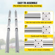 VEVOR 2PCS Linear Rail 0.78-47 Inch, Linear Bearings and Rails with 4PCS SBR20UU Bearing Block, Linear Motion Slide Rails for DIY CNC Routers Lathes Mills, Linear Slide Kit fit X Y Z Axis