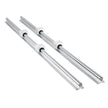 VEVOR 2PCS Linear Rail 0.78-47 Inch, Linear Bearings and Rails with 4PCS SBR20UU Bearing Block, Linear Motion Slide Rails for DIY CNC Routers Lathes Mills, Linear Slide Kit fit X Y Z Axis
