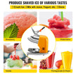VEVOR Electric Ice Shaver Crusher, 210LBS/H Snow Cone Maker Machine w/ Dual Stainless Steel Blades, 300W 1450 RPM Shaved Ice Machine w/ Ice Plate & Additional Blade, for Home and Commercial Use, 110V