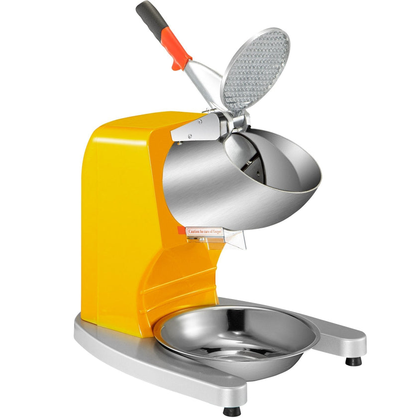 VEVOR Electric Ice Shaver Crusher, 210LBS/H Snow Cone Maker Machine w/ Dual Stainless Steel Blades, 300W 1450 RPM Shaved Ice Machine w/ Ice Plate & Additional Blade, for Home and Commercial Use, 110V