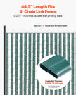 VEVOR Chain Link Fence Privacy Slats Double-Wall for 4' High Fence Bottom Lock