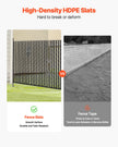 VEVOR Chain Link Fence Privacy Slats Double-Wall for 6' High Fence Bottom Lock