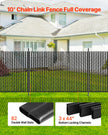 VEVOR Chain Link Fence Privacy Slats Double-Wall for 6' High Fence Bottom Lock
