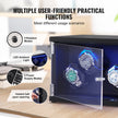 VEVOR Watch Winder, Watch Winder for 4 Men's and Women's Automatic Watches, with 2 Super Quiet Japanese Mabuchi Motors, Blue LED Light and Adapter, High-Density Board Shell and Black PU