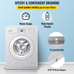 VEVOR Well-Designed Washer Pan 32 x 30 x 2.5 Inch Washing Machine Drip Pan Stainless Steel Sink Dishwasher Drip Tray Compact Universal Drip Tray with Drain Hole