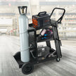 VEVOR Welding Cart, 3-Tier Welder Cart Heavy Duty with 400Lbs Static Weight Capacity, 360° Swivel Wheels, Tank Storage Safety Chains, Rolling MIG Welder Cart for TIG, ARC, MMA Welding Machine