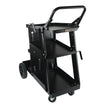 VEVOR Welding Cart, 3-Tier Welder Cart Heavy Duty with 400Lbs Static Weight Capacity, 360° Swivel Wheels, Tank Storage Safety Chains, Rolling MIG Welder Cart for TIG, ARC, MMA Welding Machine