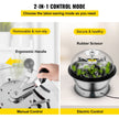 VEVOR Bowl Trimmer, 24 Inch Leaf Bowl Trimmer, Electric Hydroponic Pro Bowl Trimmer, Electric Leaf Bud Trim Reaper Cutter, Silver Twisted Spin Cut for Plants Buds and Flowers with Upgraded Gears