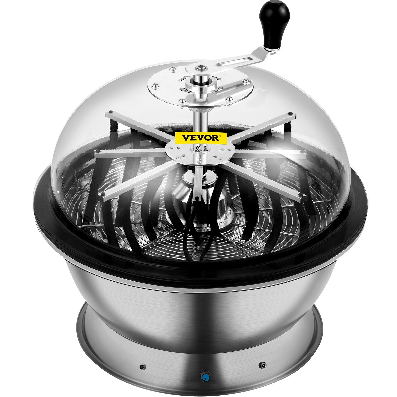 VEVOR Bowl Trimmer, 24 Inch Leaf Bowl Trimmer, Electric Hydroponic Pro Bowl Trimmer, Electric Leaf Bud Trim Reaper Cutter, Silver Twisted Spin Cut for Plants Buds and Flowers with Upgraded Gears