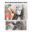Wall Chaser, 4800W Electric Wall Groove Cutting Machine with 5 Blades & Precision Guide Line