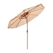 VEVOR Tiki Umbrella 2-Tier Thatched Patio Umbrella 9 ft for Pool Patio Beach